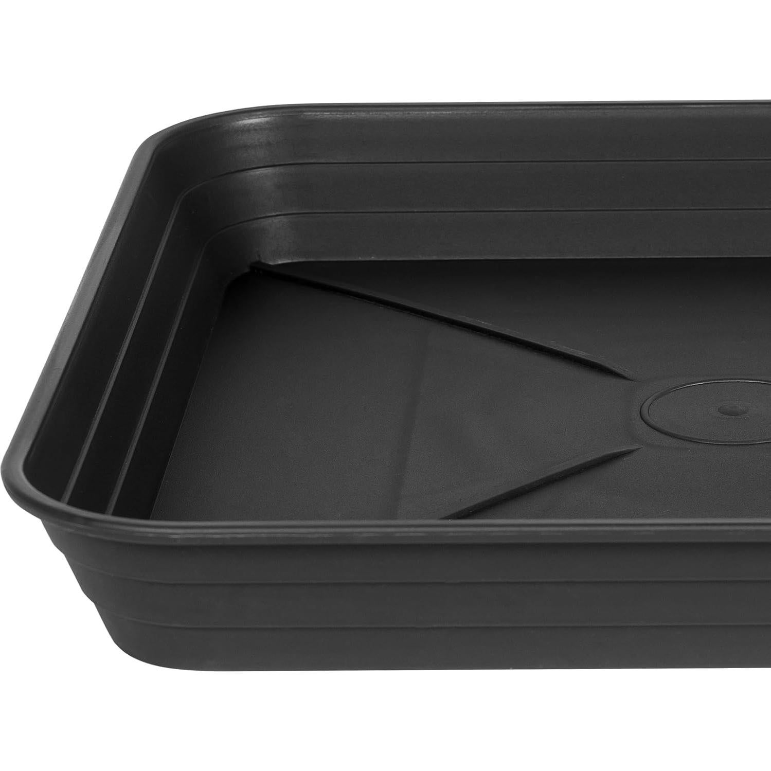 Paquete de 4 bandejas cuadradas para plantas 16 cm Feyvdzv