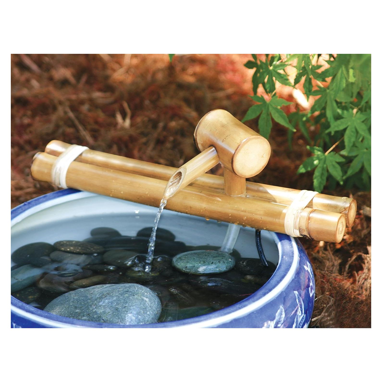 Fuente de Agua Zen Bamboo Accents 30.48 cm Interior/Exterior