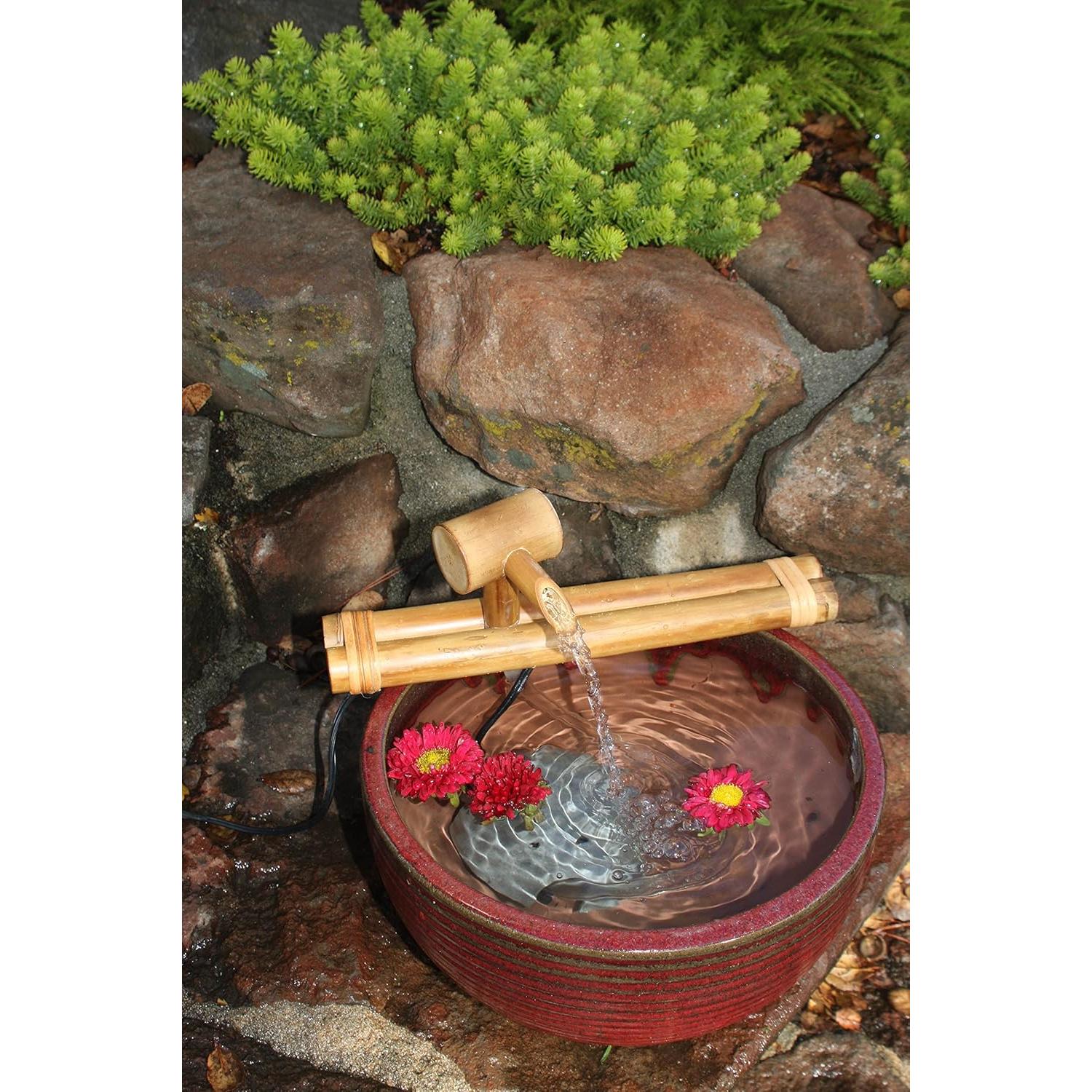 Fuente de Agua Zen Bamboo Accents 30.48 cm Interior/Exterior