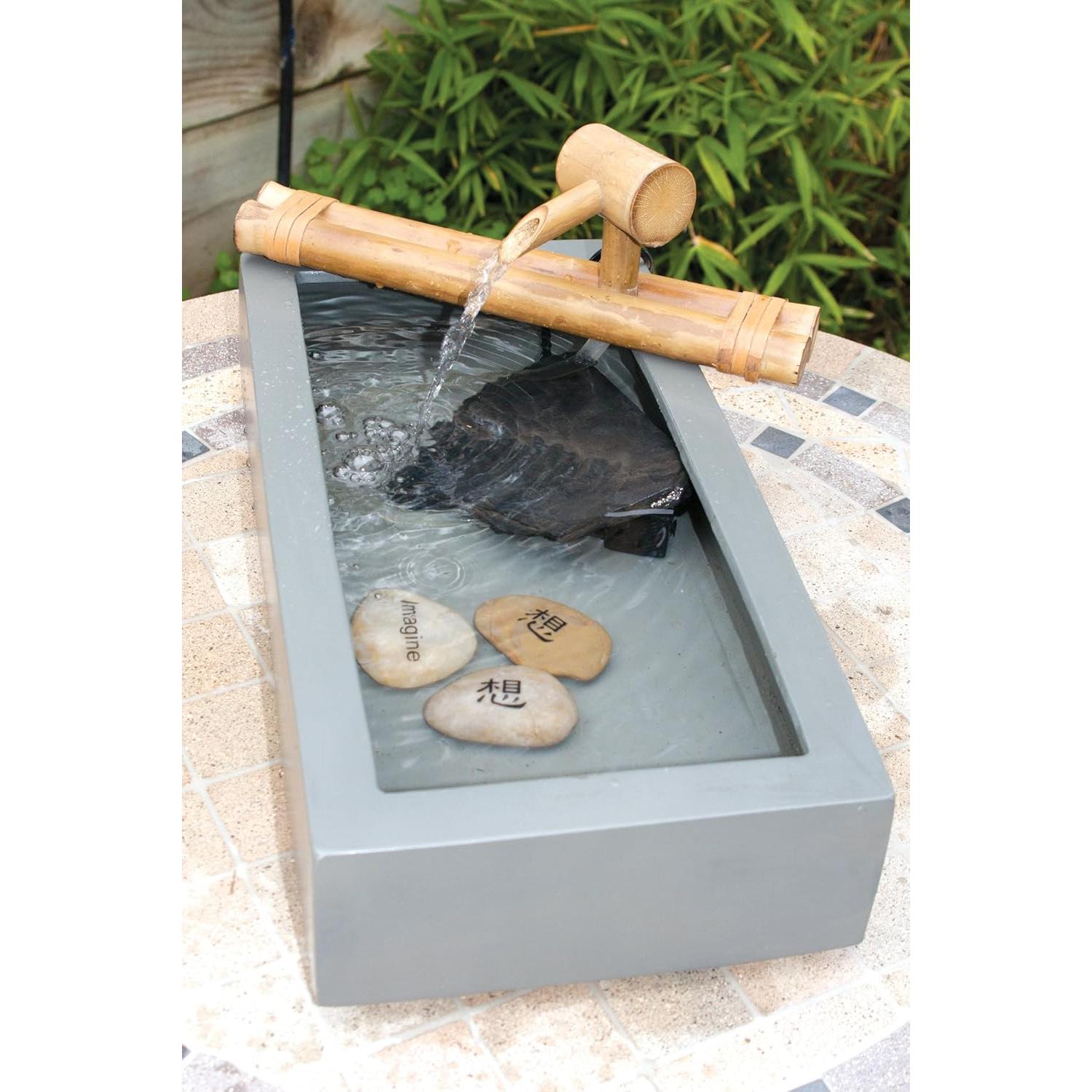 Fuente de Agua Zen Bamboo Accents 30.48 cm Interior/Exterior