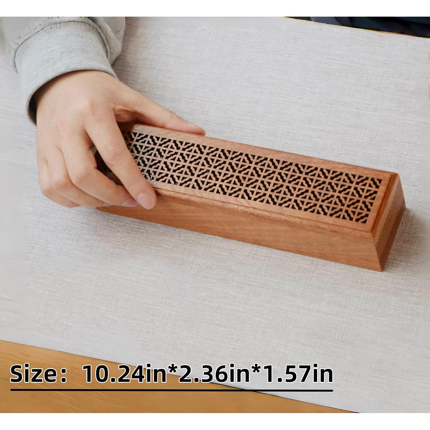 Soporte de Incienso Moocervi de Madera Rectangular 26x6x4 cm