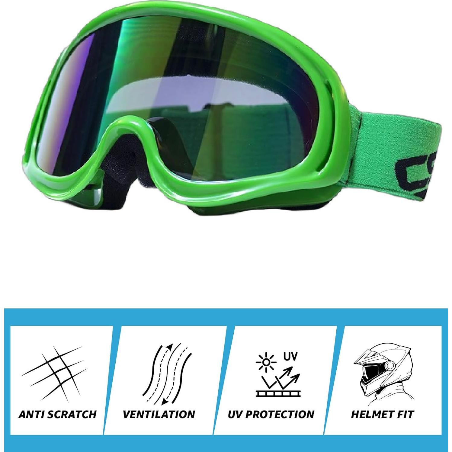 Gafas de Motociclismo CRG Sports Multicolor para ATV y Off Road