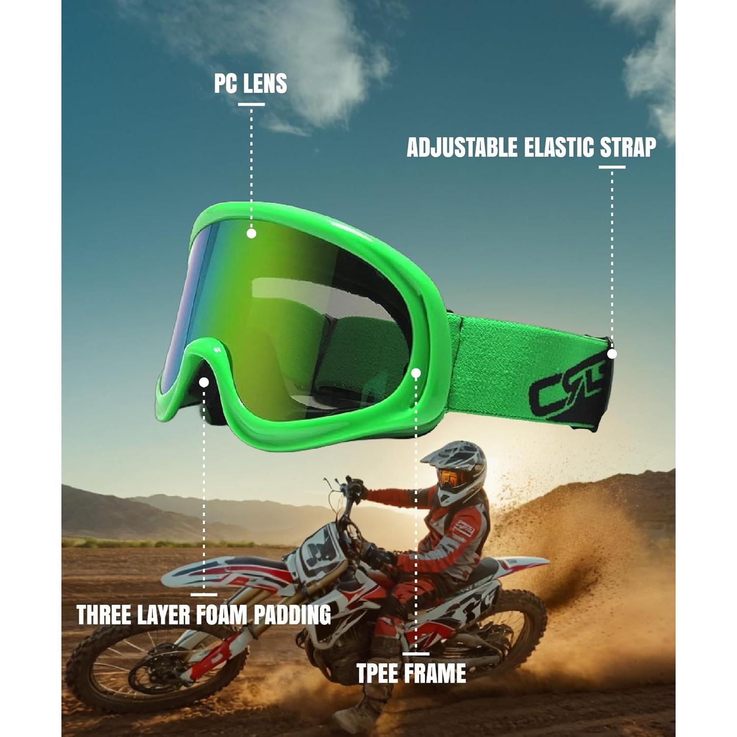 Gafas de Motociclismo CRG Sports Multicolor para ATV y Off Road