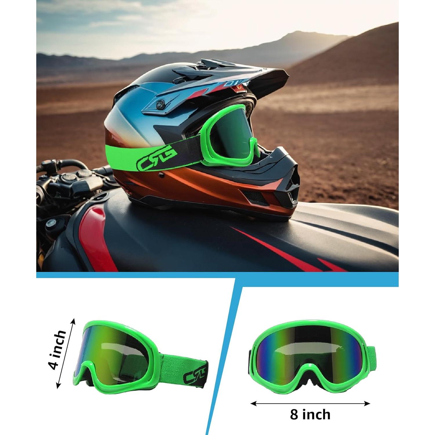 Gafas de Motociclismo CRG Sports Multicolor para ATV y Off Road