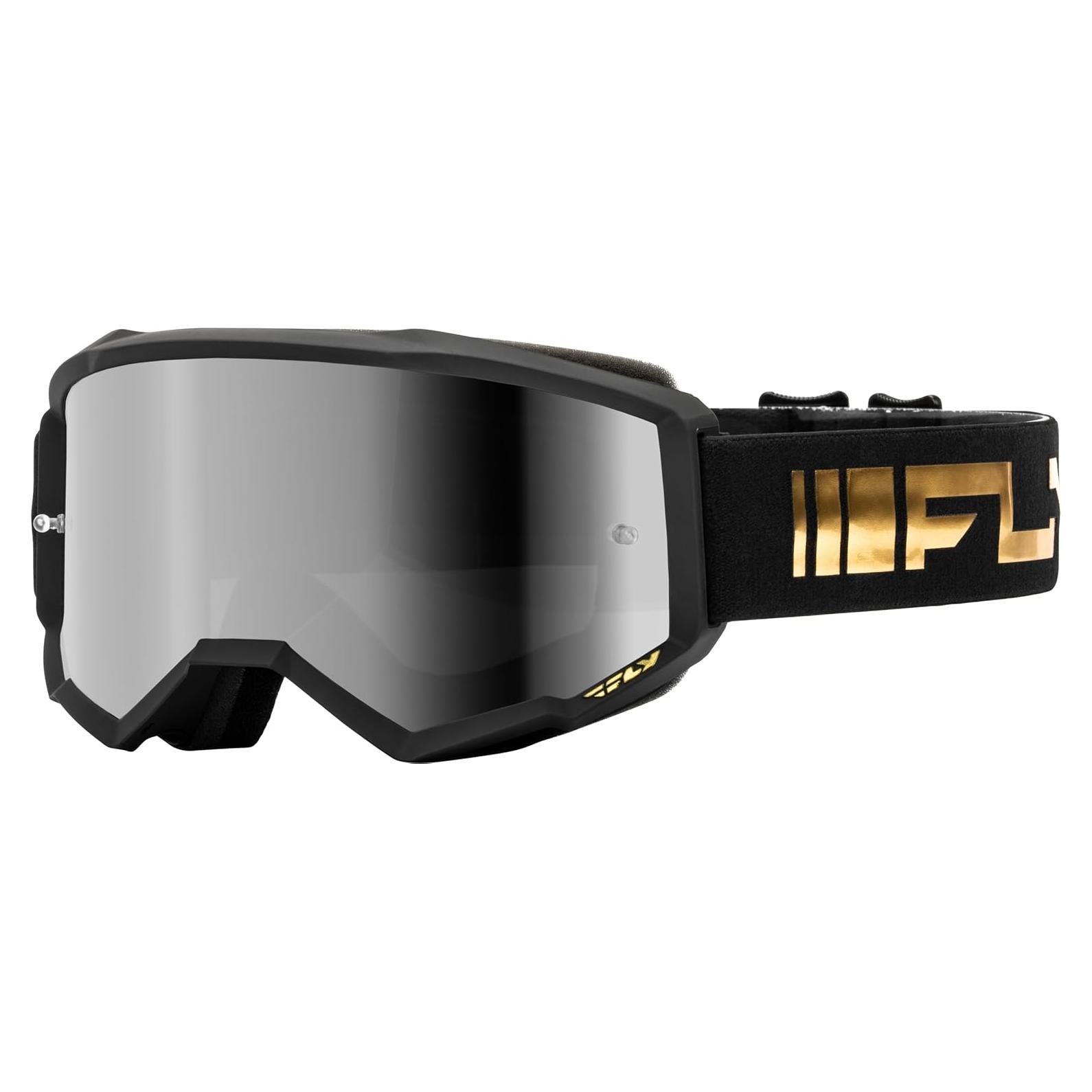 Gafas de Motocross Fly Racing Zona Adulto Negro/Oro Espejo