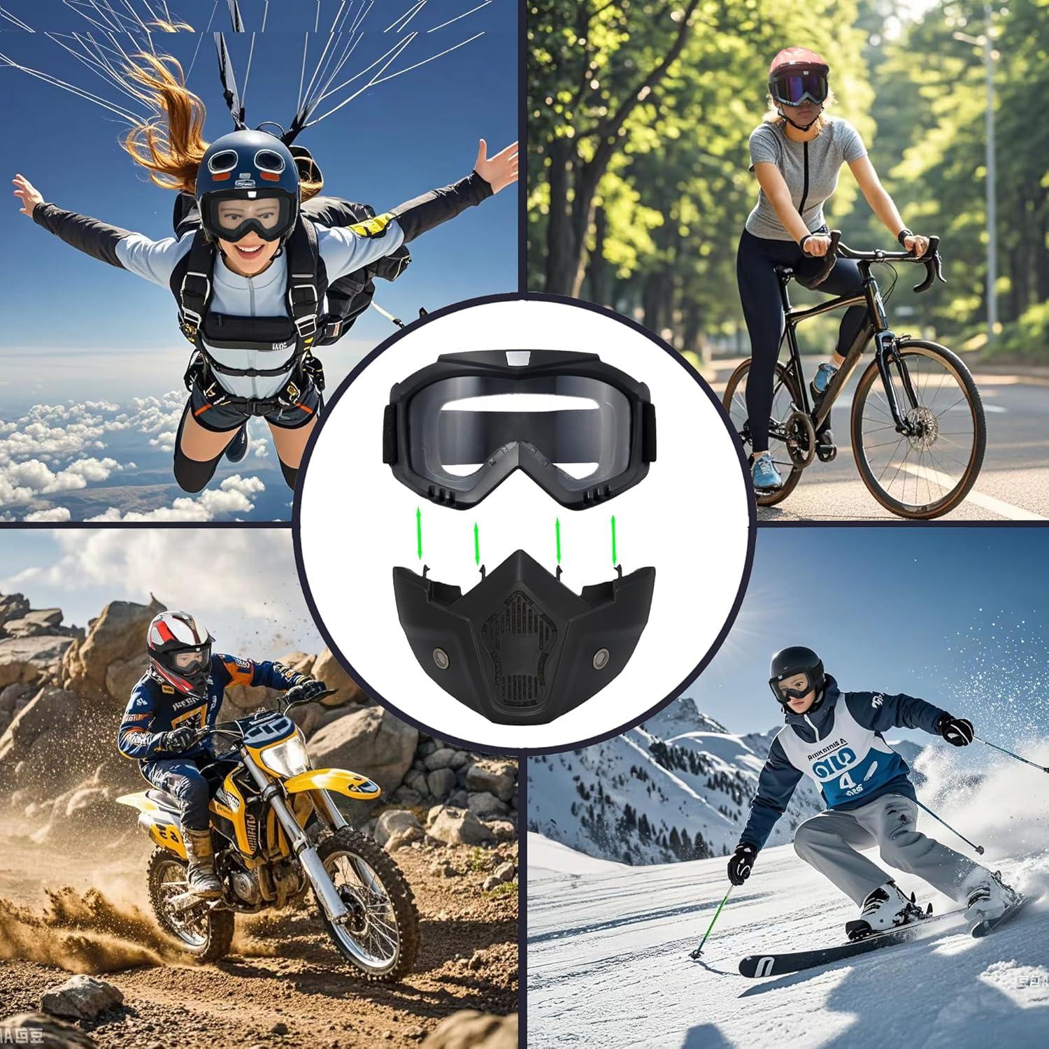 Máscara Facial Completa PLOOTA para Motocross y ATV