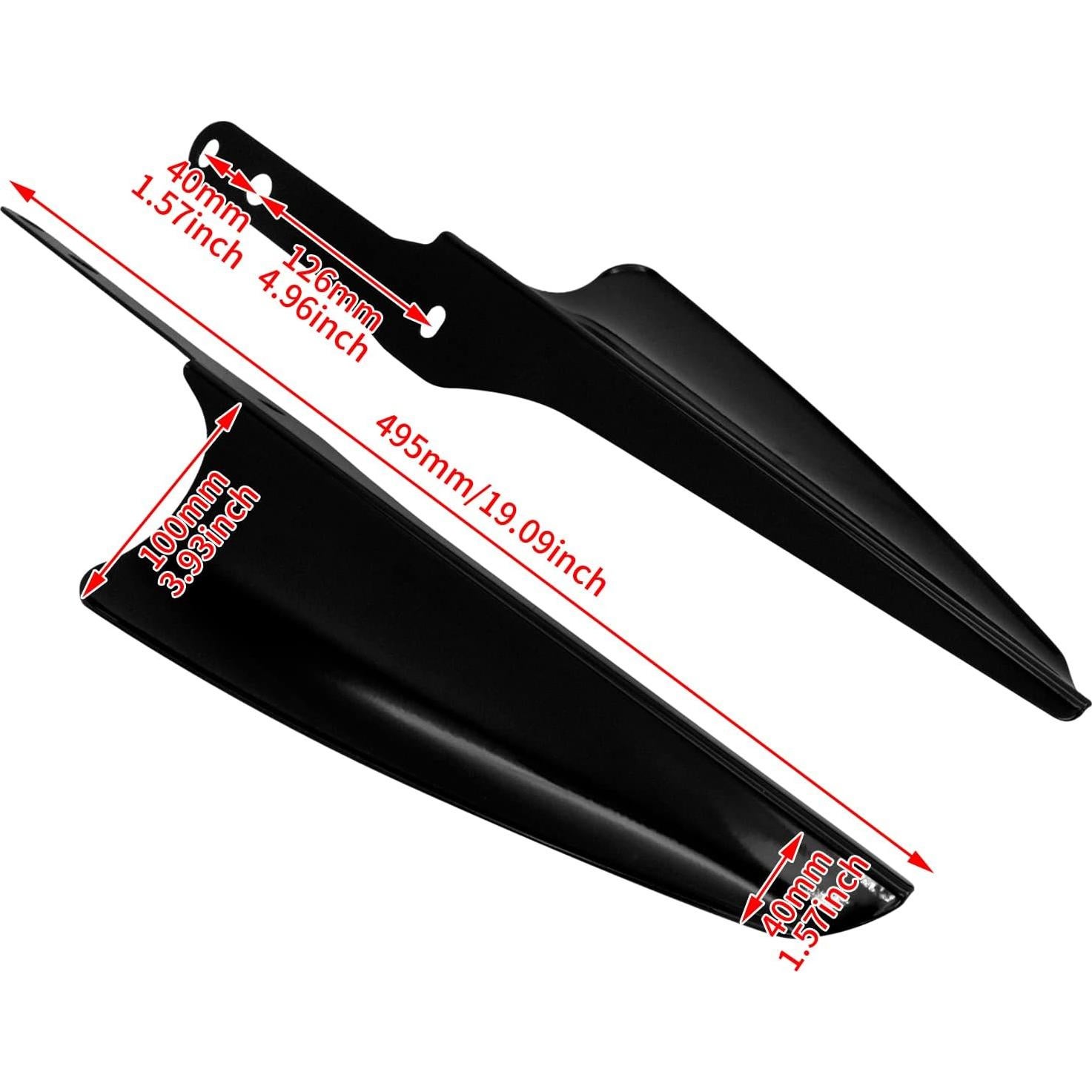 Deflectores de Viento HDBUBALUS para Harley 1995-2023 Negro