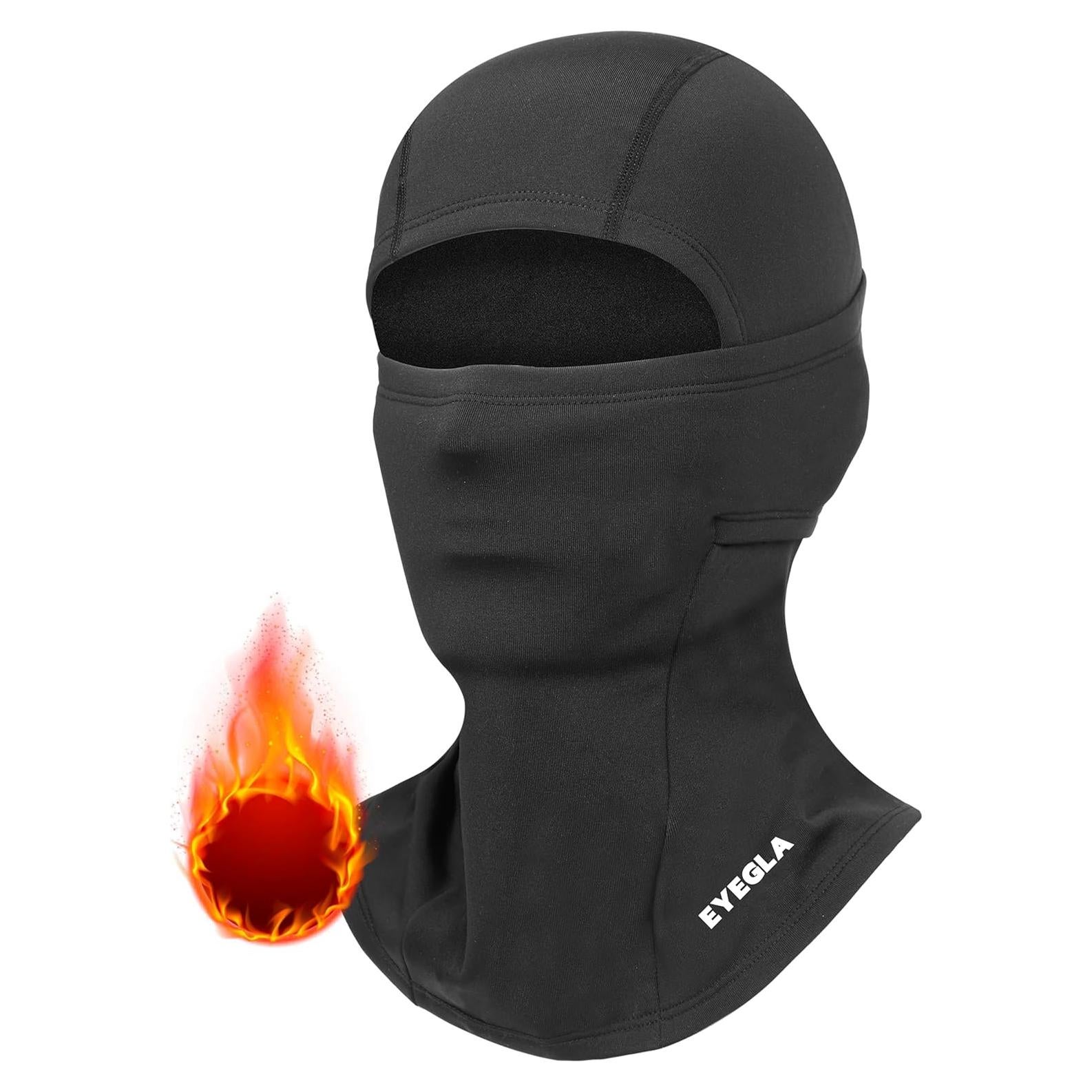 Pasamontañas Térmico Invierno Unisex Negro para Esquí