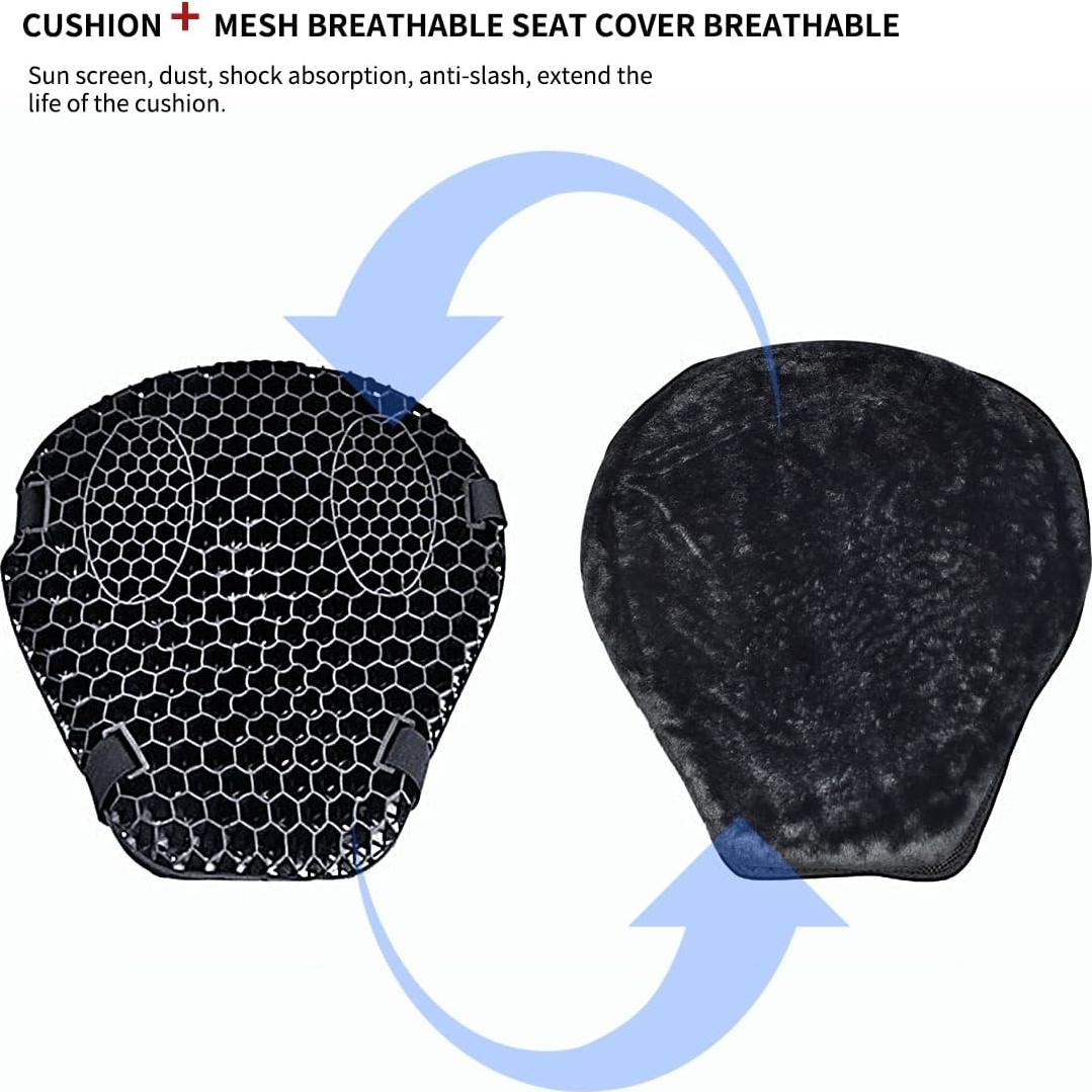 Cojín de Asiento de Motocicleta ELCYCO Universal Gel 3D
