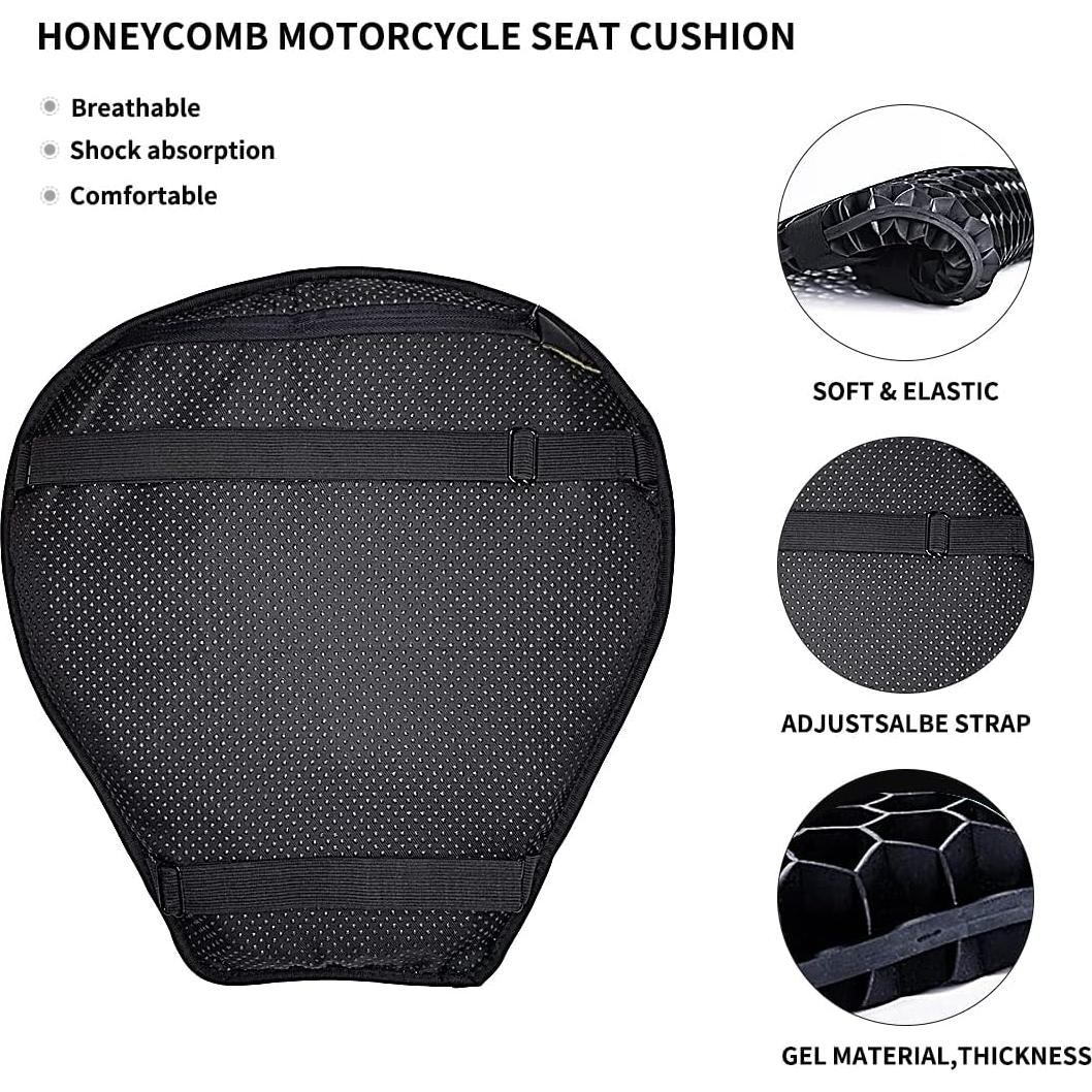 Cojín de Asiento de Motocicleta ELCYCO Universal Gel 3D