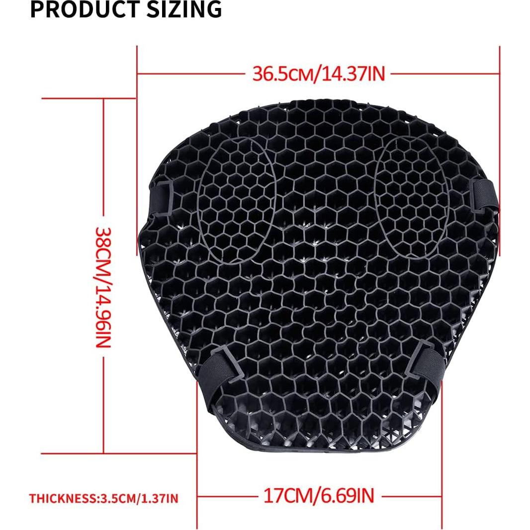 Cojín de Asiento de Motocicleta ELCYCO Universal Gel 3D