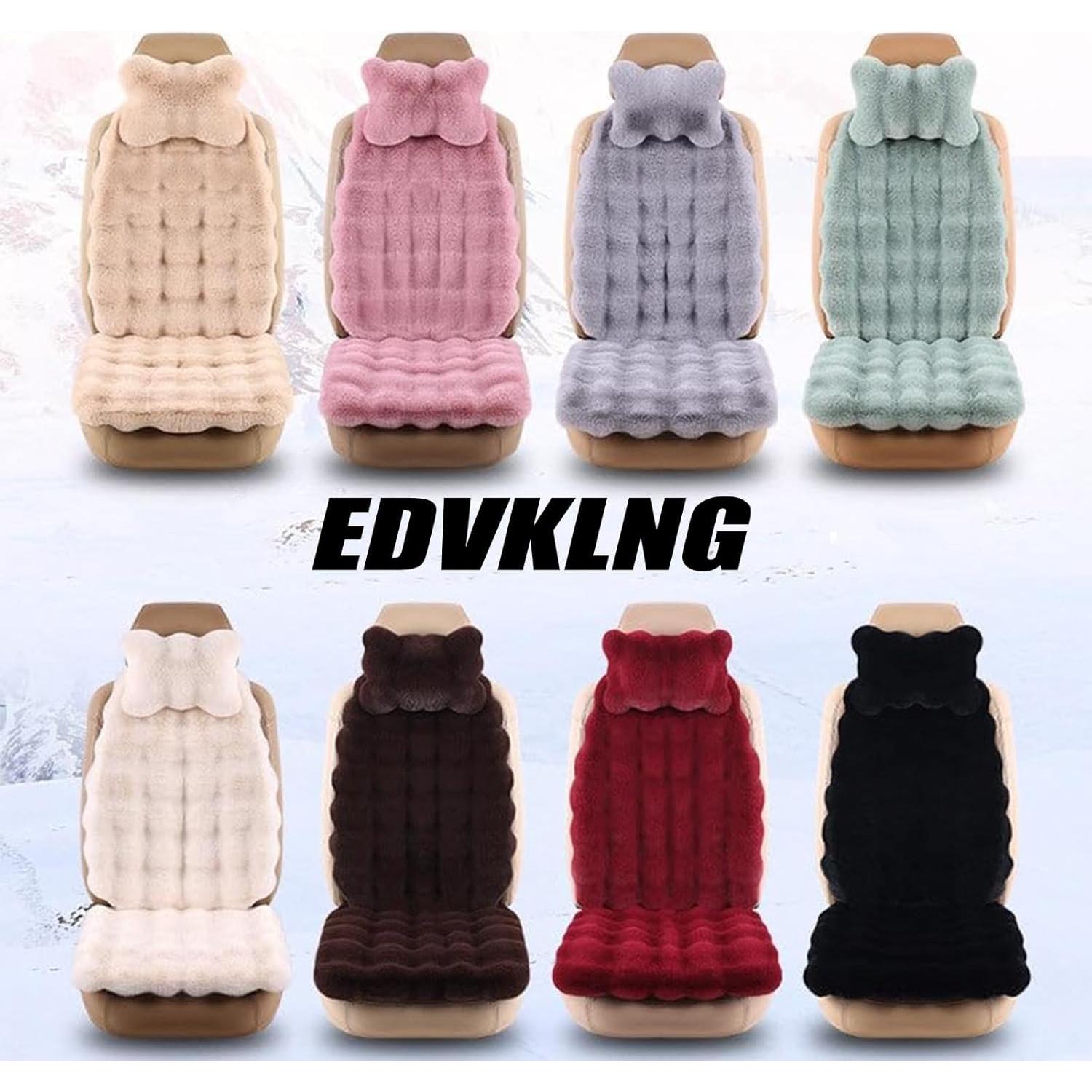 Juego de Cojines de Asiento de Coche EDVKLNG Beige Antideslizante