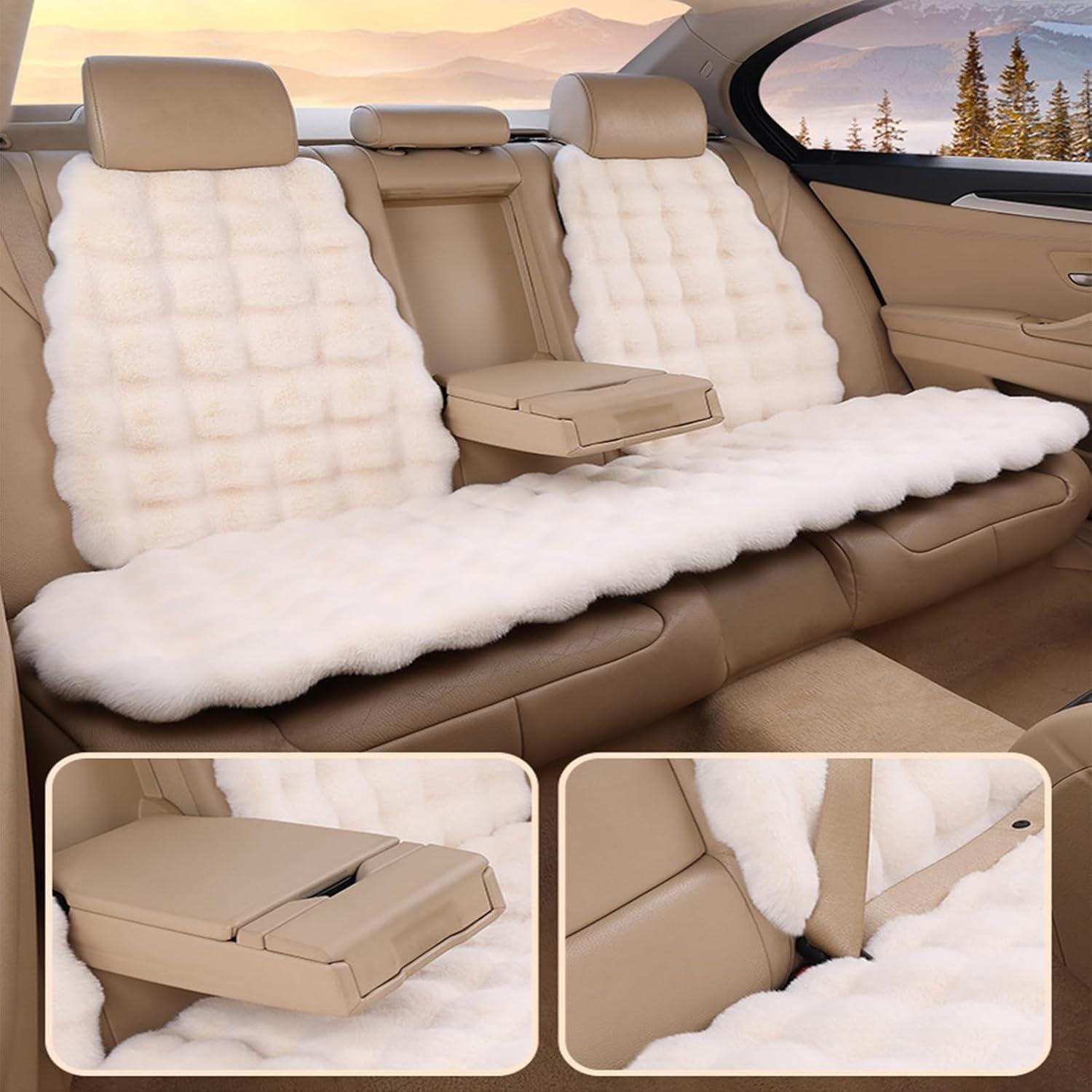 Juego de Cojines de Asiento de Coche EDVKLNG Beige Antideslizante