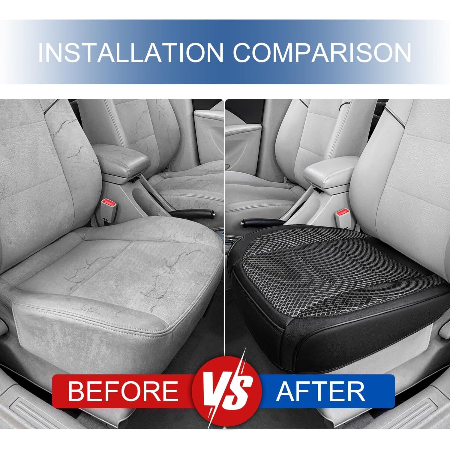 Funda de Asiento de Coche Ventilada Qinlive Negra 1 PCS