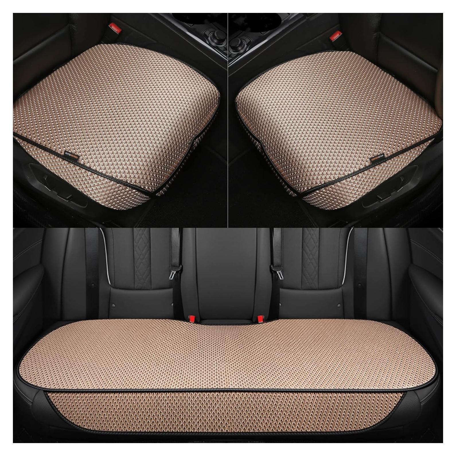 Cubiertas de Asiento de Coche Auto Newer Beige 3PCS Universal