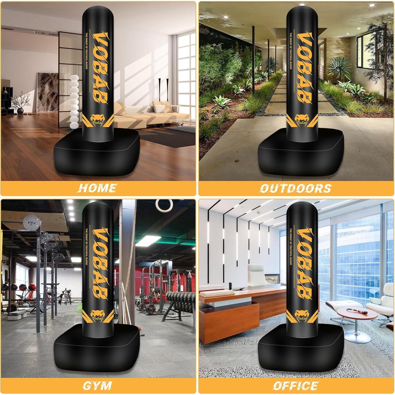 Saco de Boxeo de Pie Vobab 178 cm para Karate y MMA