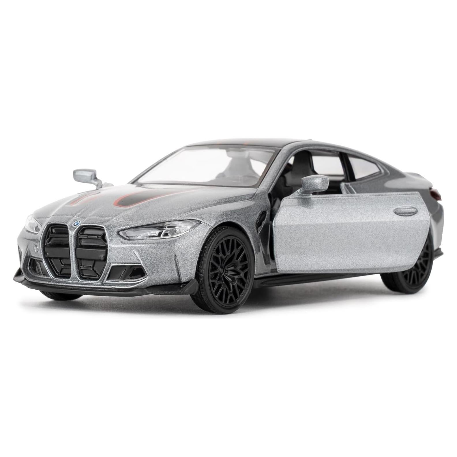 Coche de Juguete BMW M4 CSL 1:36 RMZ City Gris Retroceso