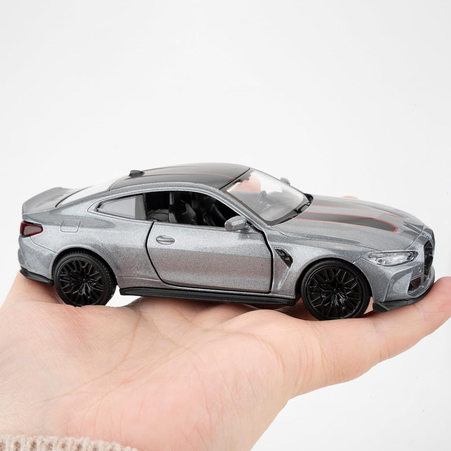 Coche de Juguete BMW M4 CSL 1:36 RMZ City Gris Retroceso