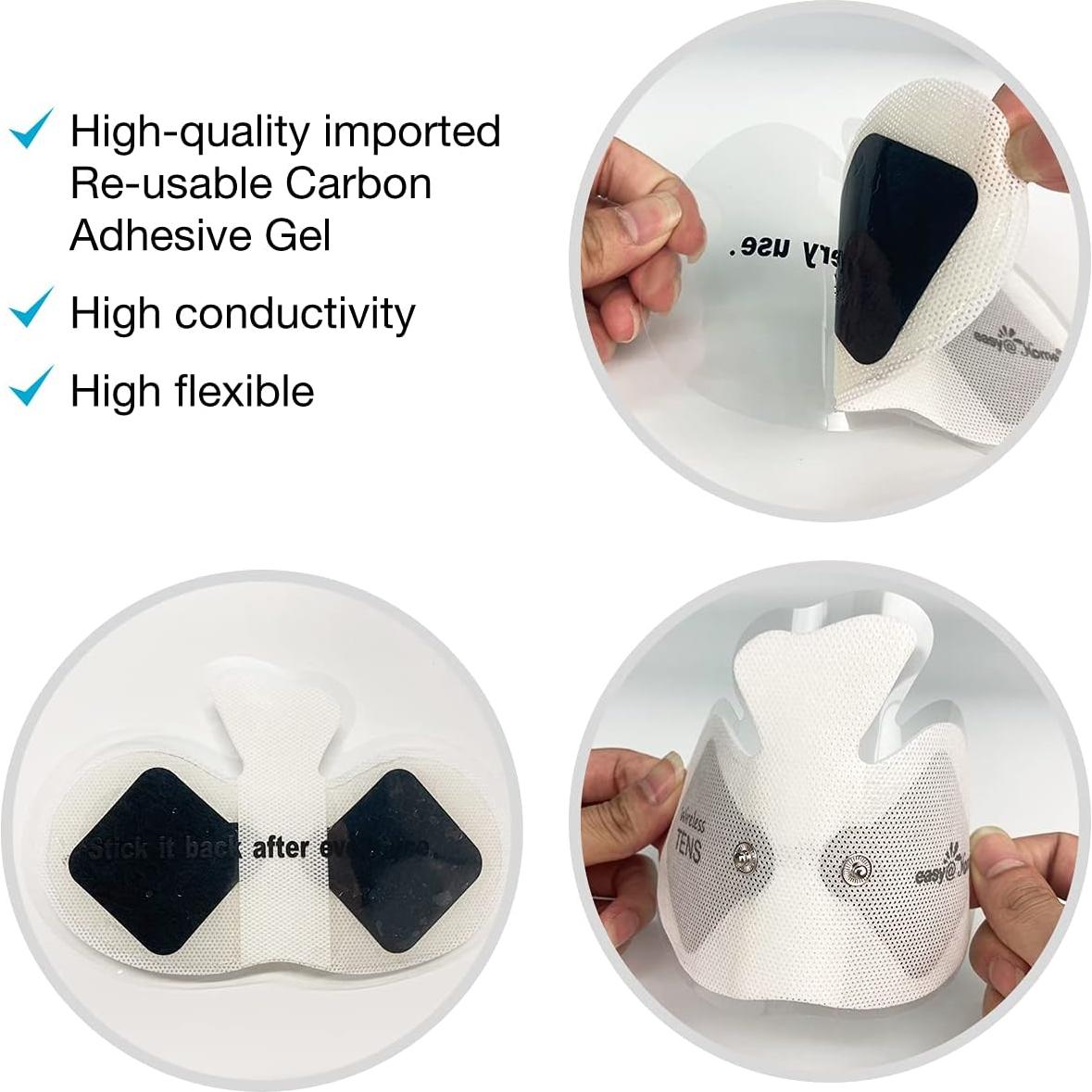 Almohadillas Electrodos TENS Easy@Home ETP015 4 Piezas 16.5x7.6cm