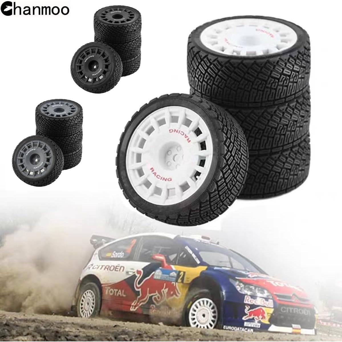 Neumáticos de Rally RC 1/10 Chanmoo 4PCS Negro 67mm