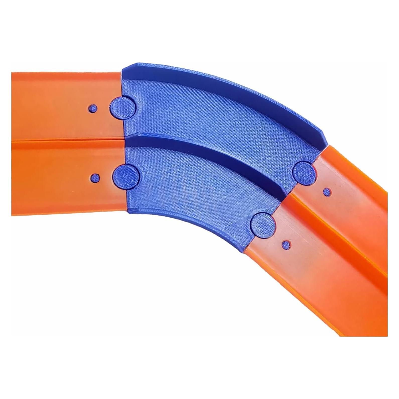 Conector Curvado Doble 45° K TOMOTO para Pista Hot Wheels