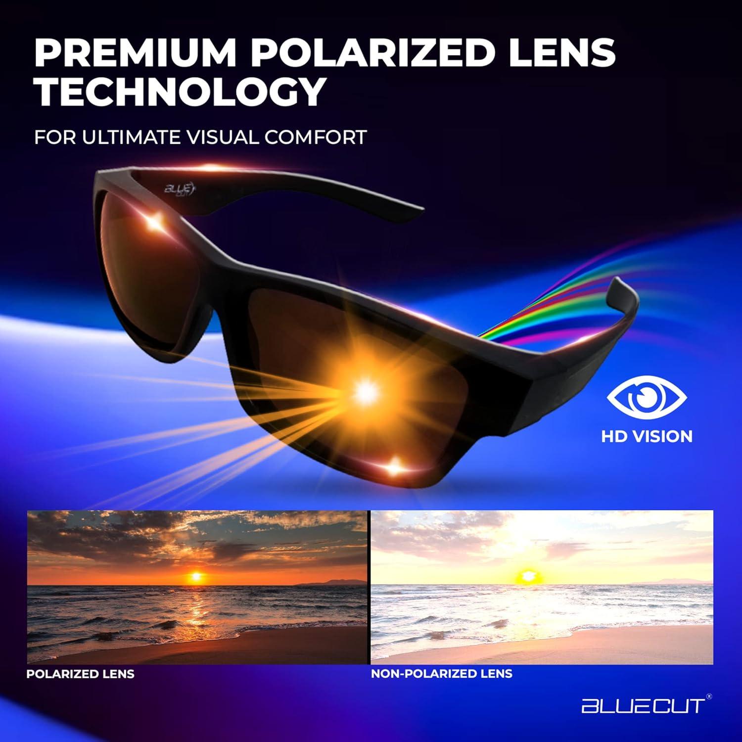 Gafas de Sol Polarizadas Blue Cut Fit Over para Prescripción