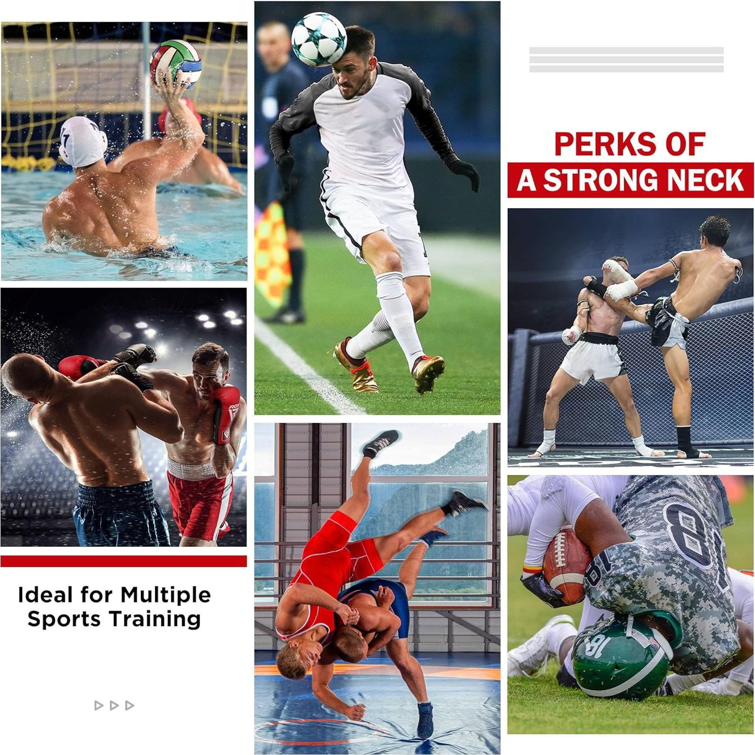 Arnés de Cuello RDX para Entrenamiento de Pesas 4mm Negro