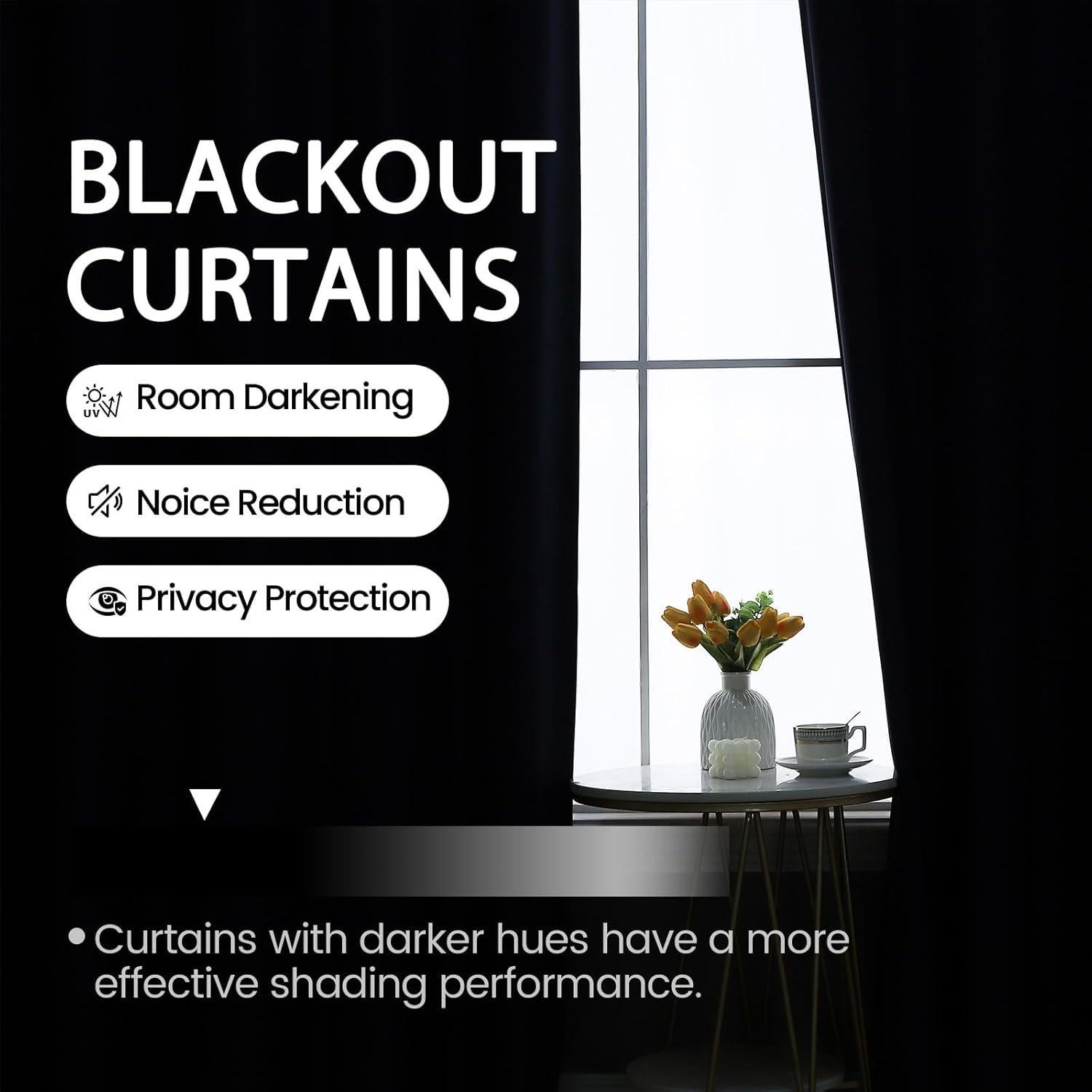 Cortinas Beige Blackout Grichril 132x183 cm 2 Paneles Aislantes