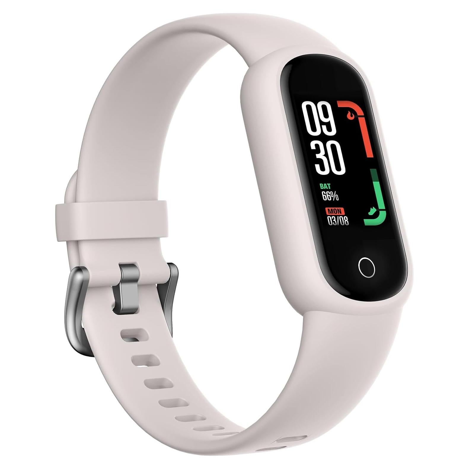 Reloj de Fitness TOOBUR A200 Beige con Monitor de Frecuencia Cardíaca