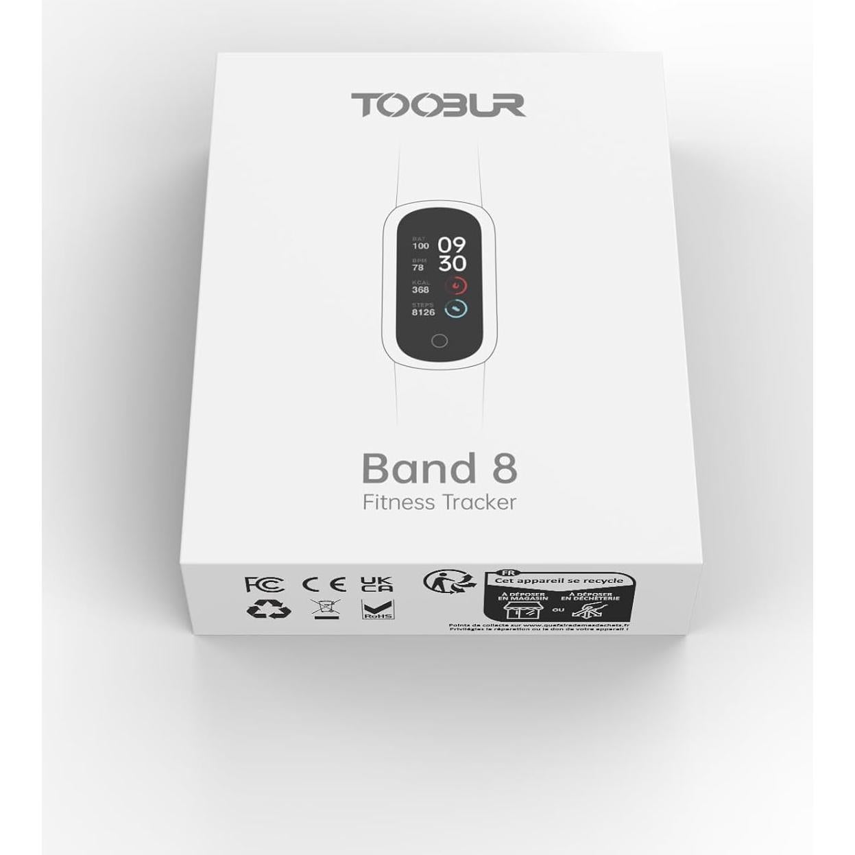 Reloj de Fitness TOOBUR A200 Beige con Monitor de Frecuencia Cardíaca