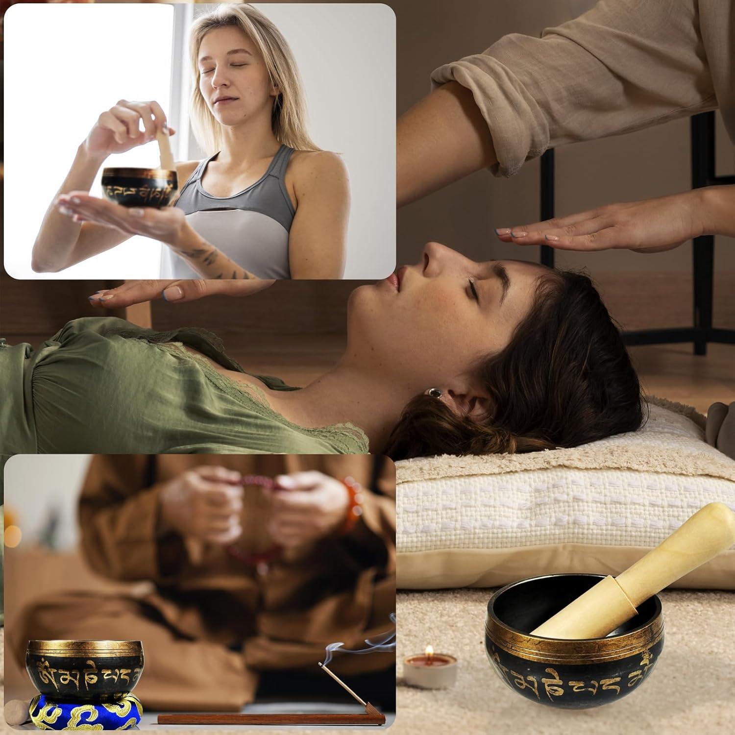 Juego de Cuencos Tibetanos REGIS 7.62 cm Hecho a Mano