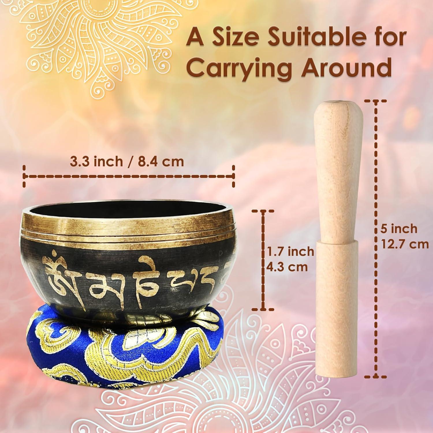 Juego de Cuencos Tibetanos REGIS 7.62 cm Hecho a Mano