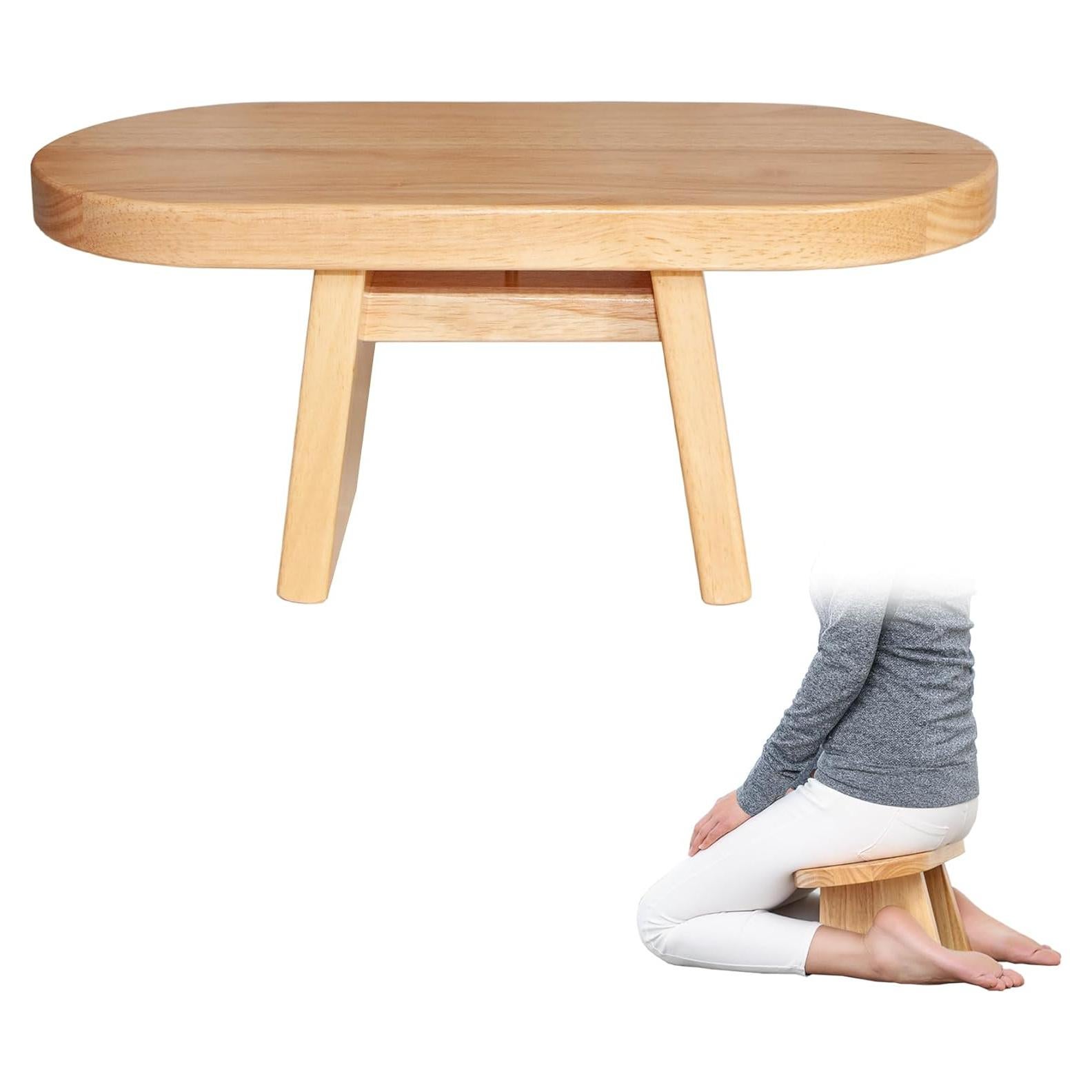 Banco de Meditación Halotribe de Madera Ergonomico 40x20 cm