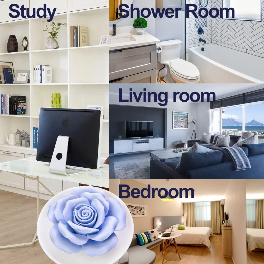 Difusor de Aromaterapia Pasivo Oumeiben Cerámica Rosa Azul