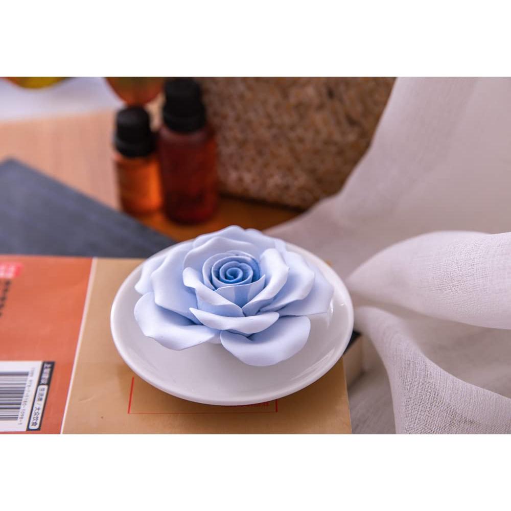 Difusor de Aromaterapia Pasivo Oumeiben Cerámica Rosa Azul