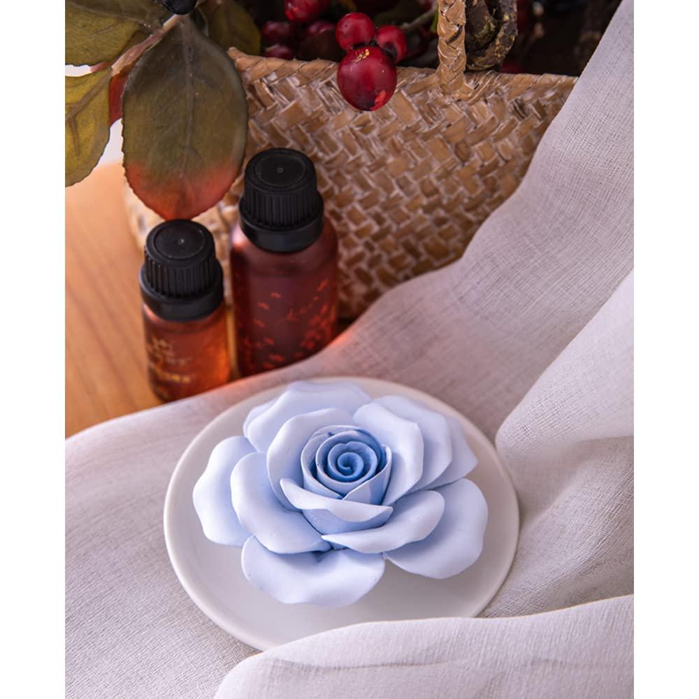 Difusor de Aromaterapia Pasivo Oumeiben Cerámica Rosa Azul