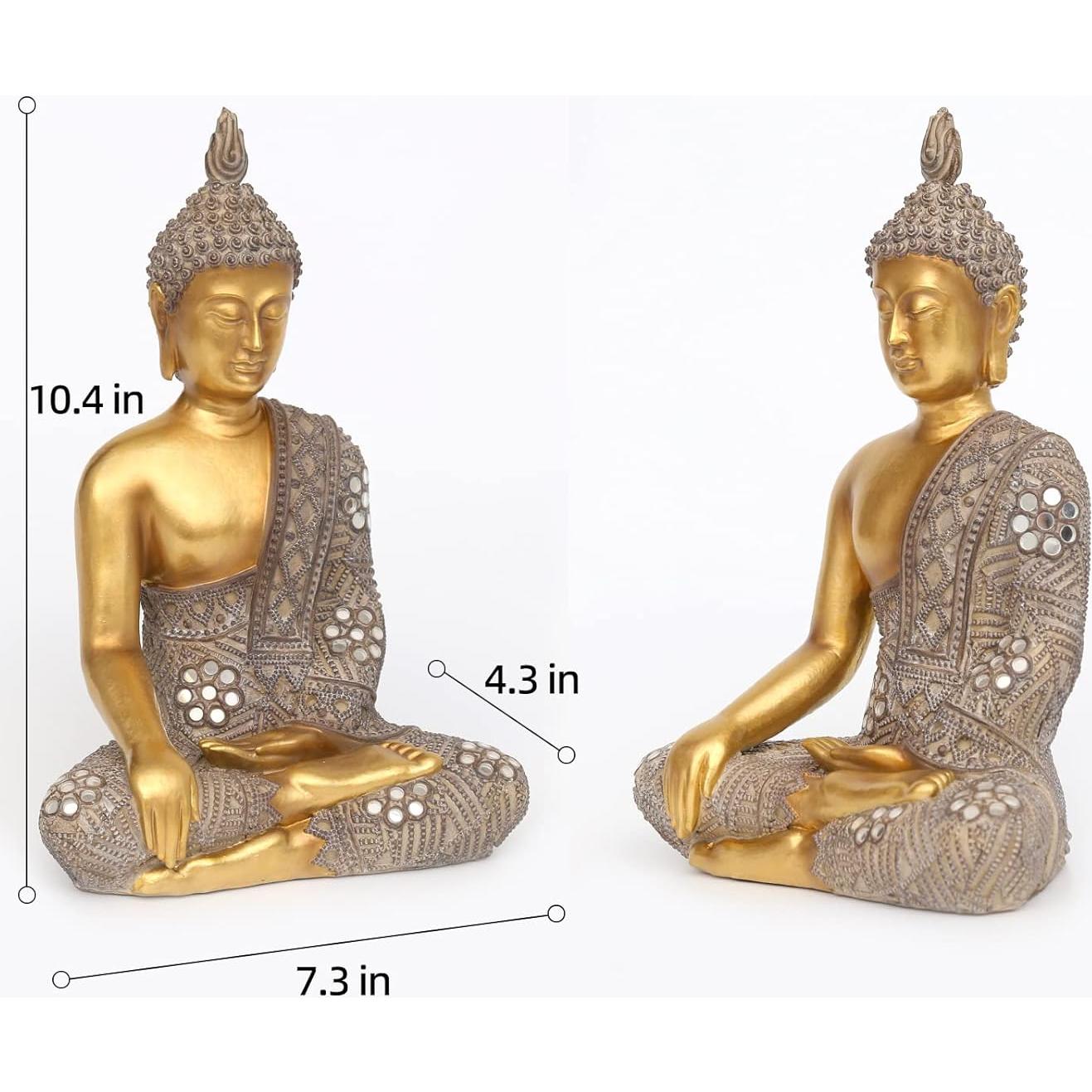 Estatua de Buda Dorada 26.4 cm - Decoración Zen para Hogar