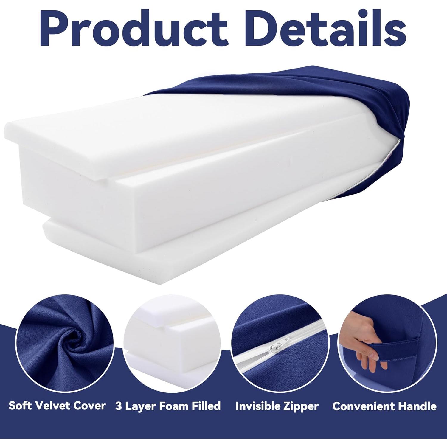 Juego de Cojines para Yoga MABOZOO - Terciopelo y Espuma