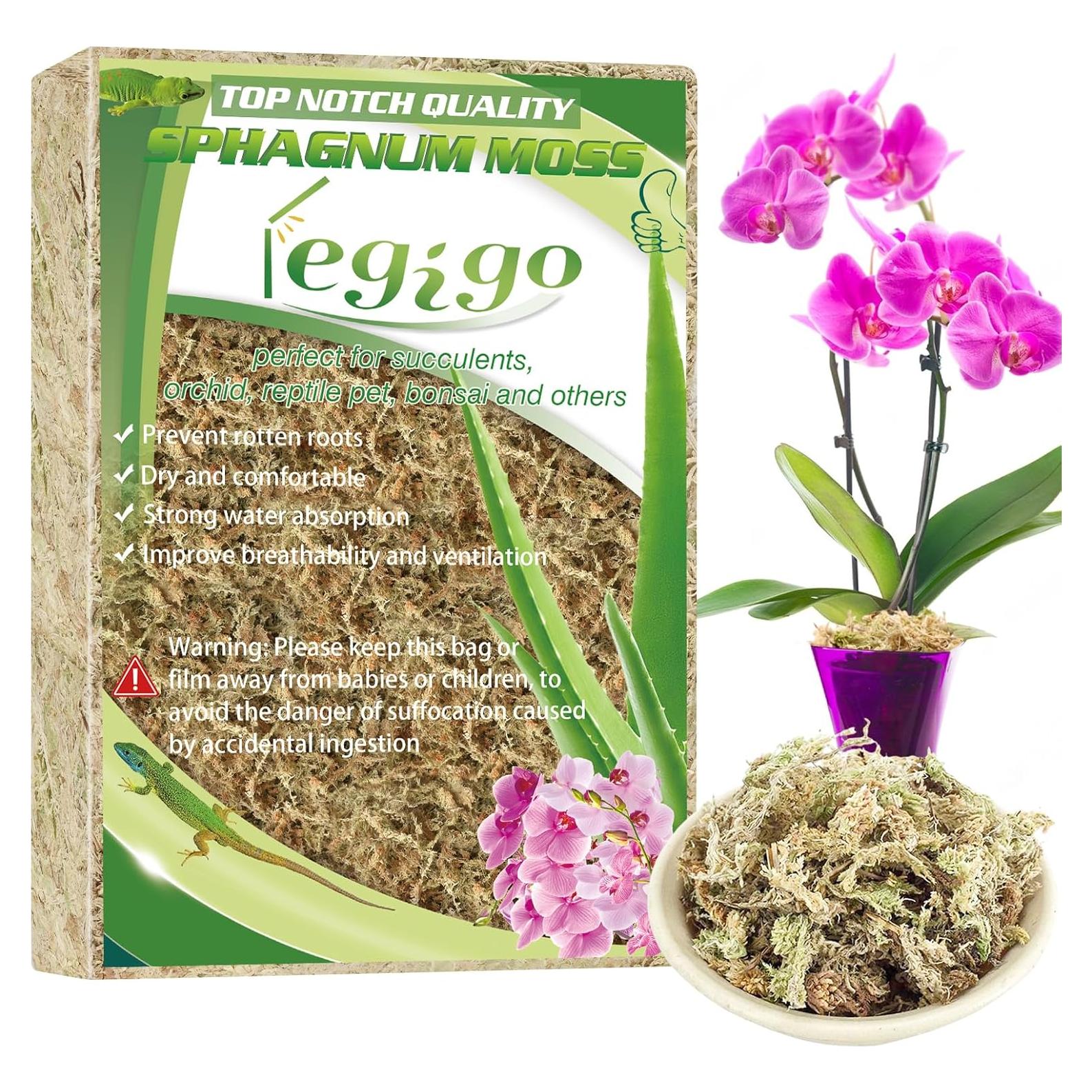 Mezcla de Sustrato Musgo Sphagnum Legigo 4 QT para Plantas