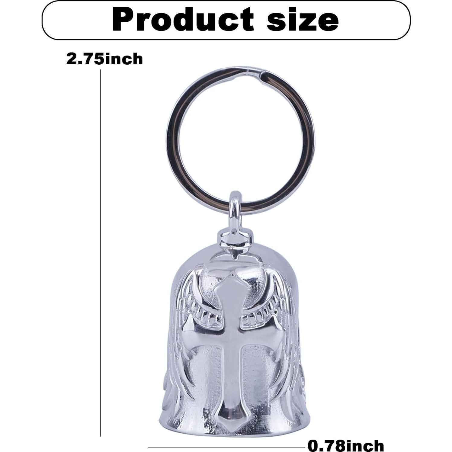 Campana de Motocicleta CYZBTBl 3D Plata - Accesorio de Seguridad