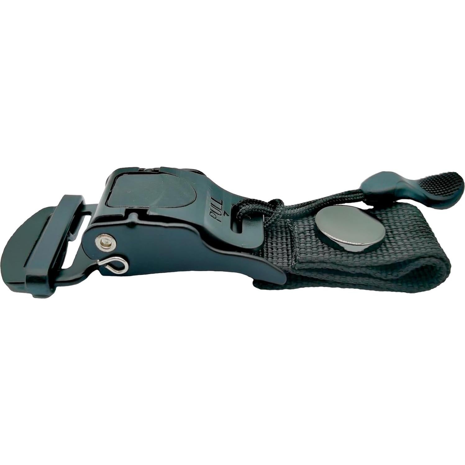 Kit de hebilla de liberación rápida ZYRELYNX para casco negro