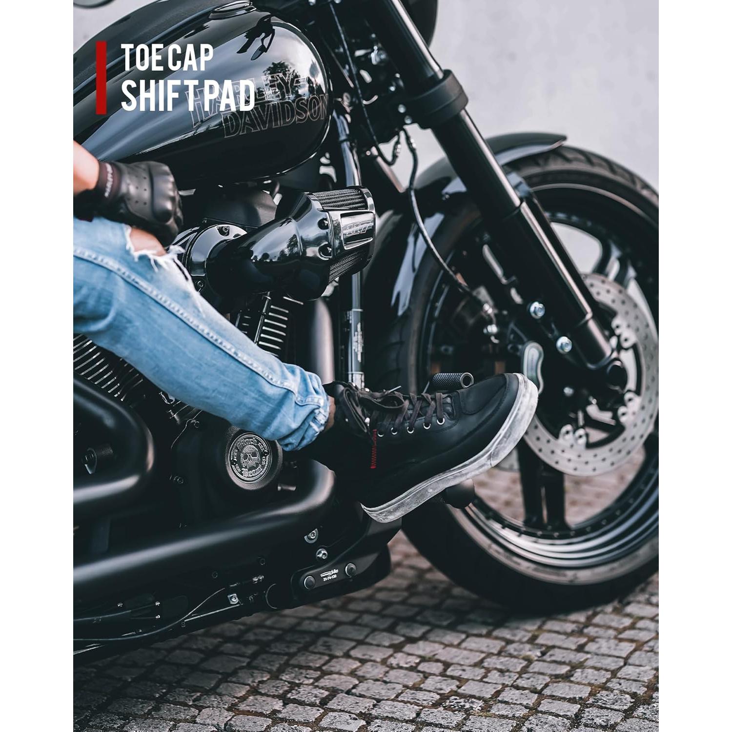 Botas de Motocicleta BORLENI de Cuero Impermeables Talla 8