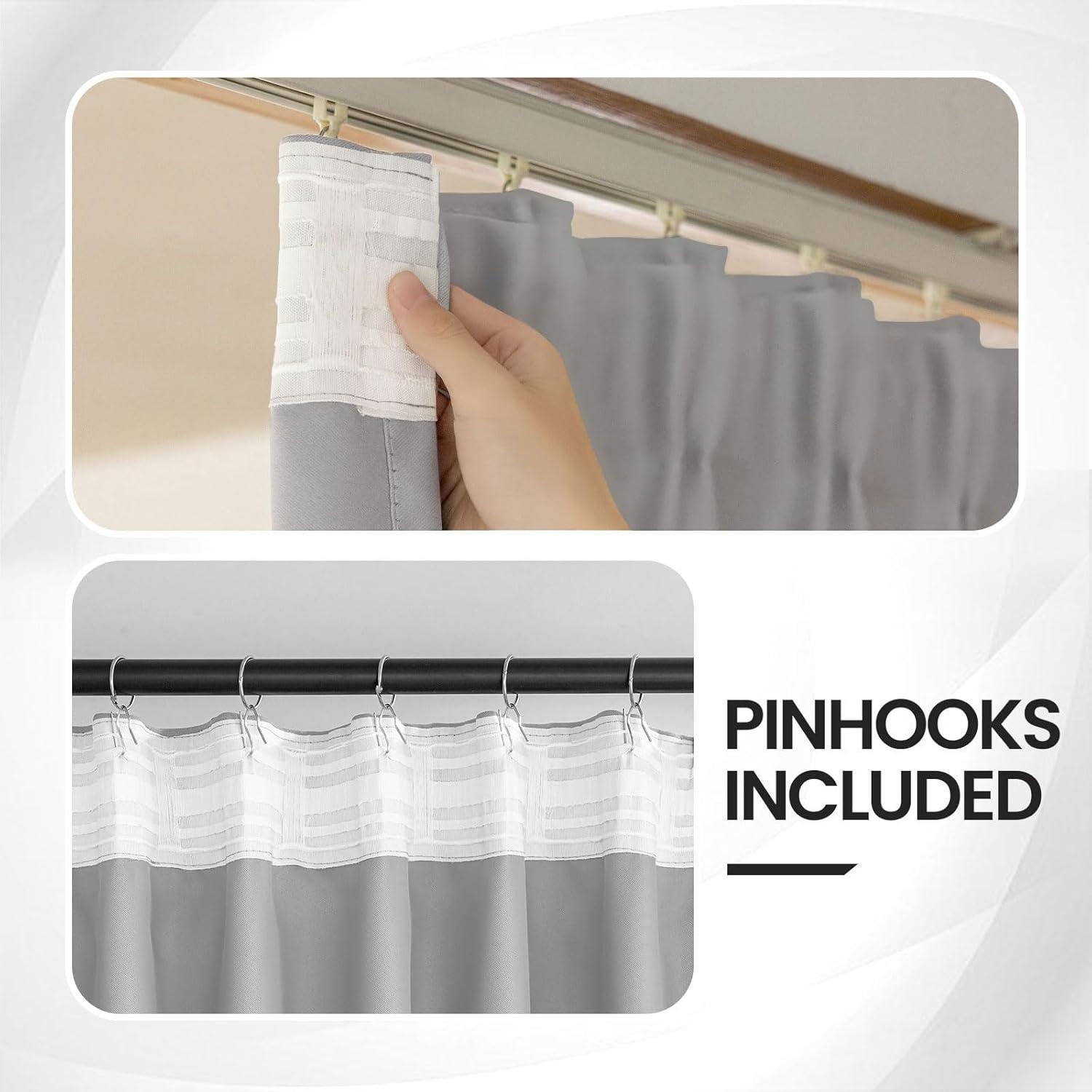 Cortina Divisoria Grichril 120x274 cm Opaca y Térmica