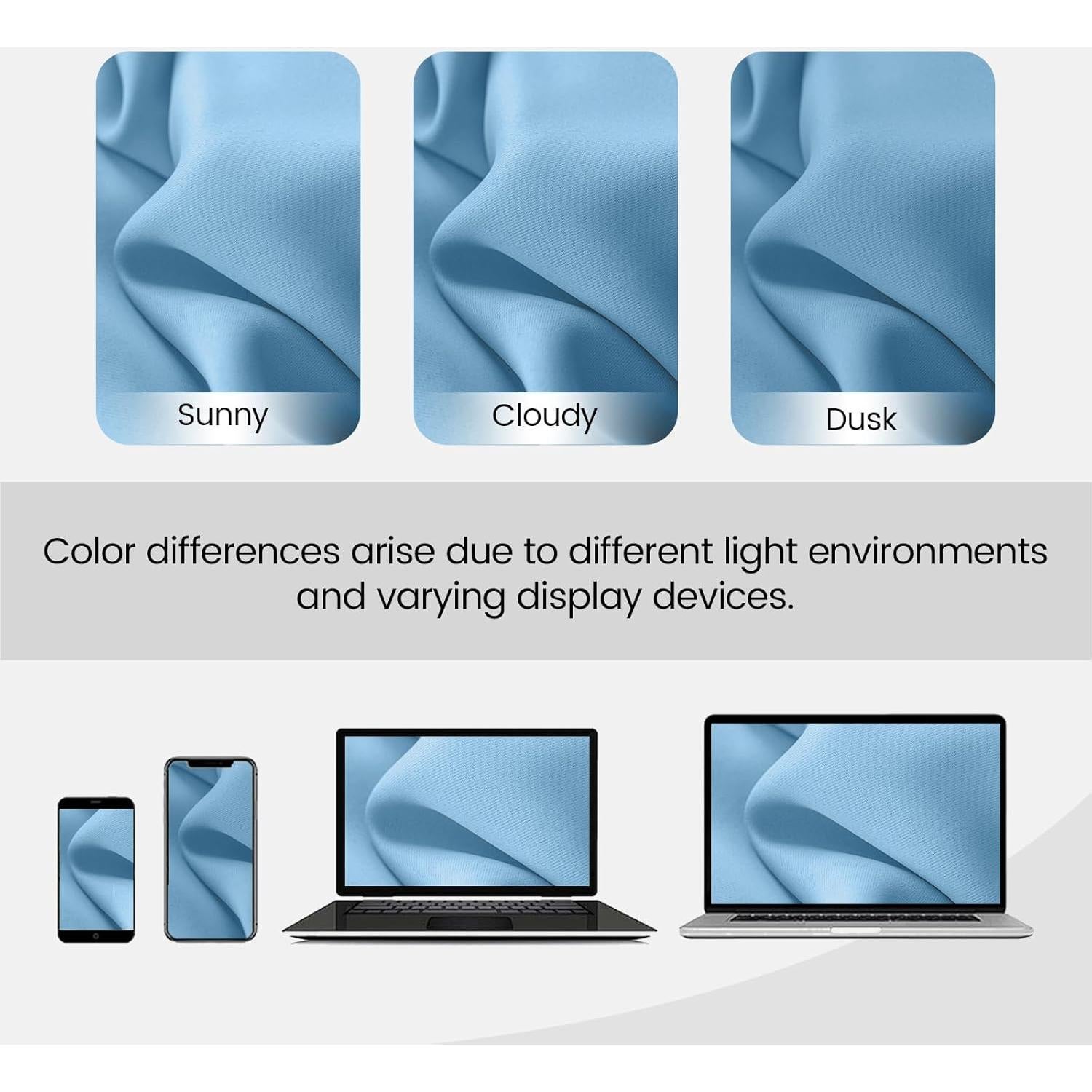 Cortinas Black Out Grichril 132x228 cm Azul Cielo 2 Páginas