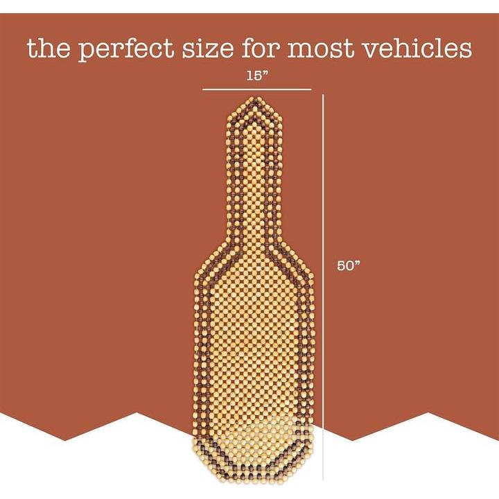 Cojín de Asiento con Perlas de Madera Zone Tech - Universal