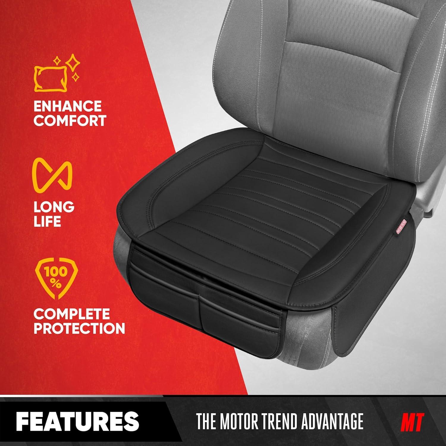 Cubiertas de Asiento Motor Trend MTSC-422 Negras con Almohadillas