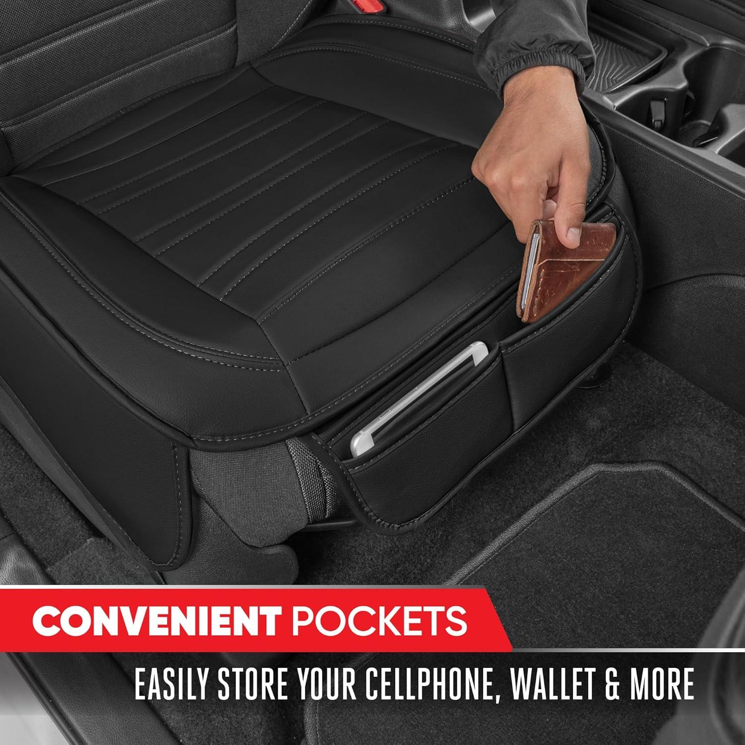 Cubiertas de Asiento Motor Trend MTSC-422 Negras con Almohadillas