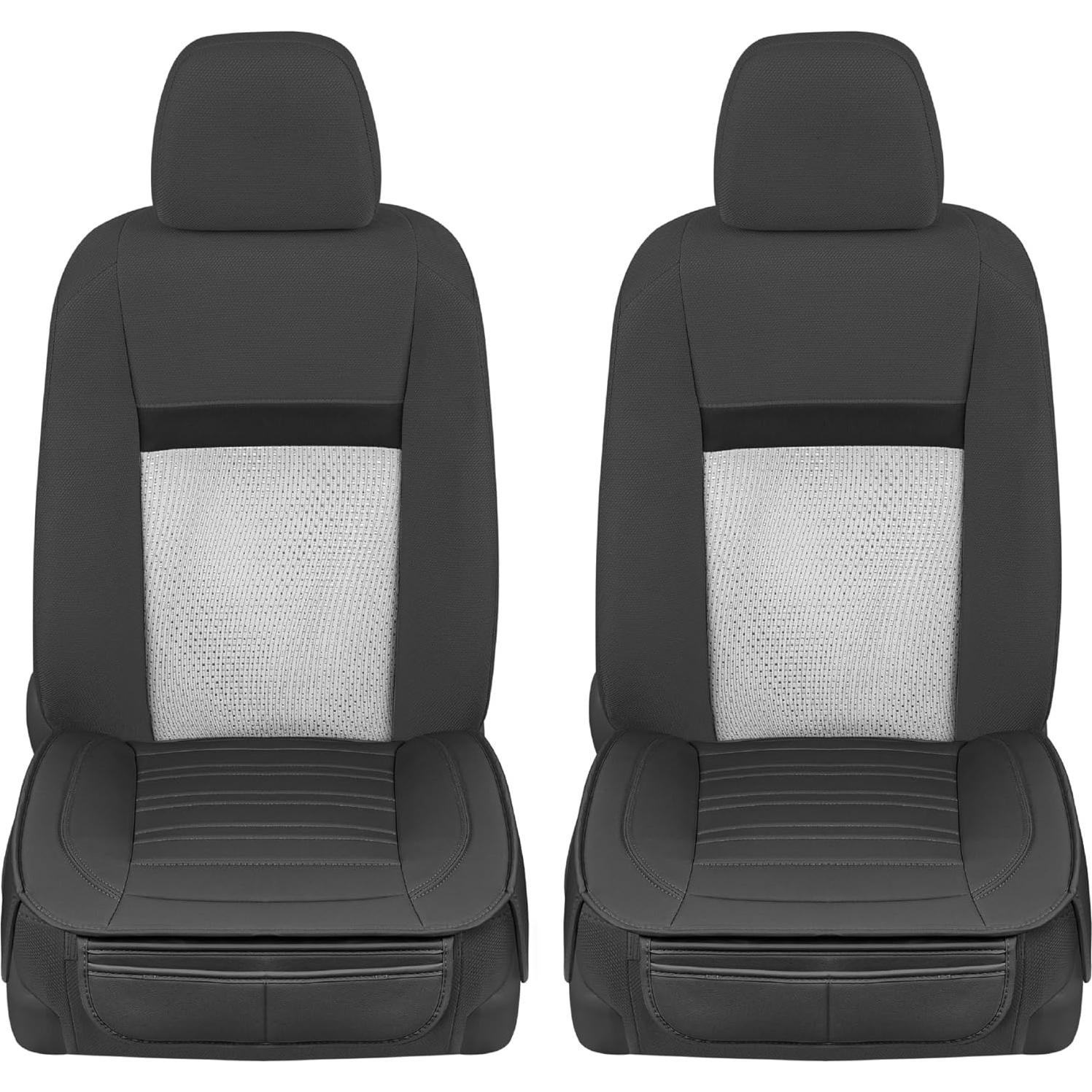Cubiertas de Asiento Motor Trend MTSC-422 Negras con Almohadillas
