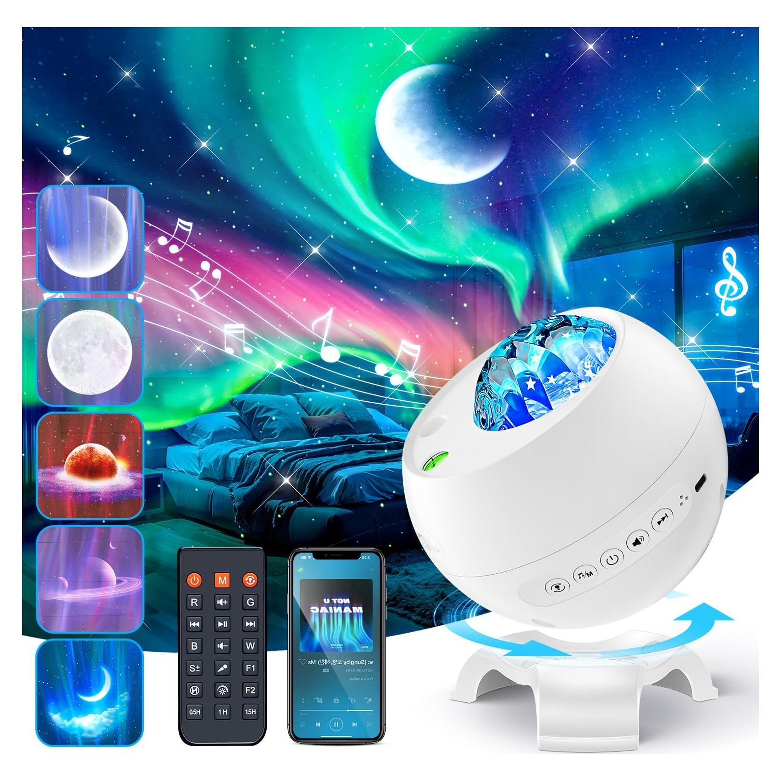 Proyector Galaxy STARYOU WH-E12A 180 Modos Luz Estelar