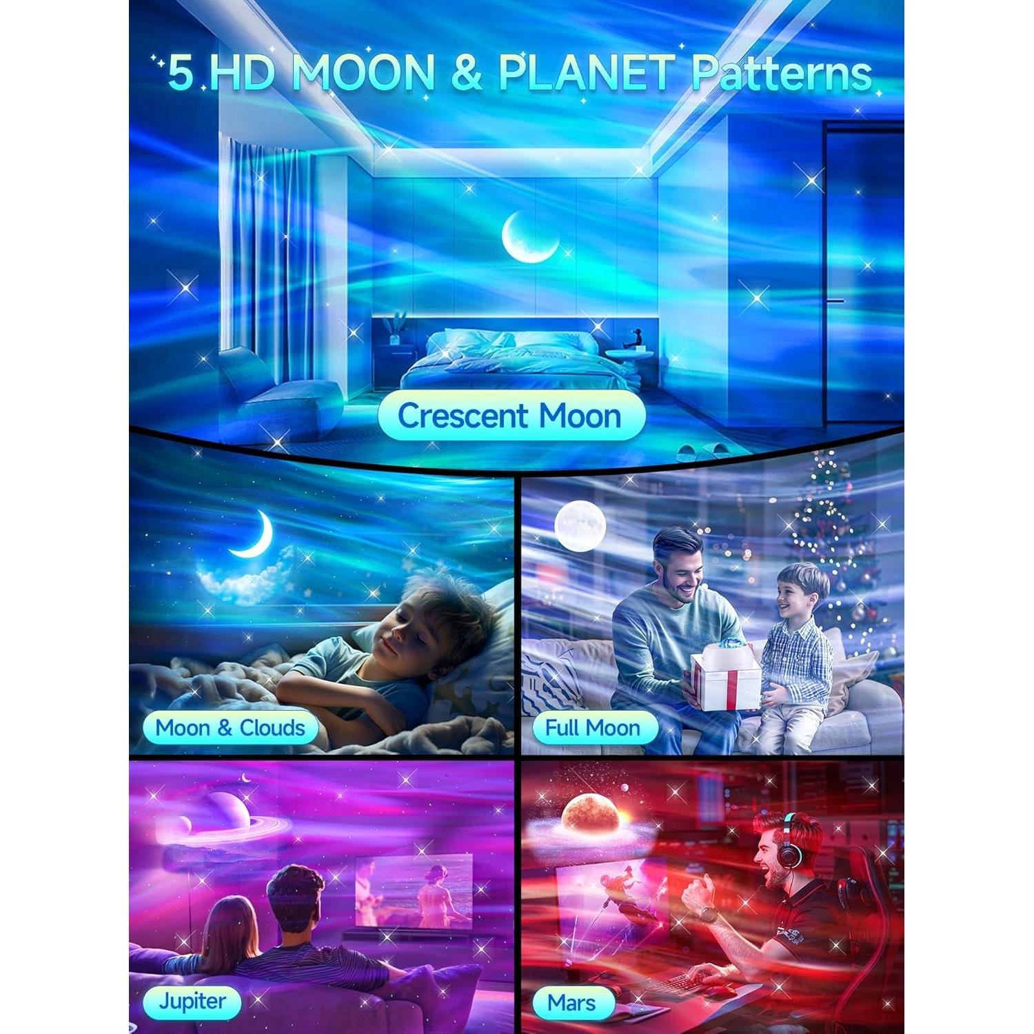 Proyector Galaxy STARYOU WH-E12A 180 Modos Luz Estelar